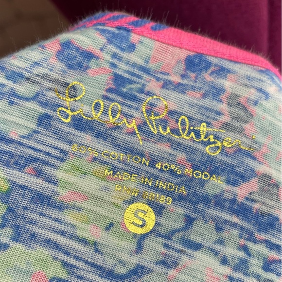 Lilly Pulitzer Surfcrest Pink Monkey Dress size small tiki pink out on a limb - Picture 4 of 5